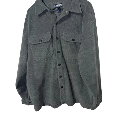 Structure Men's Sweater Jacket Coat Size L - Gray - Western  Button Down - Image 1 of 4