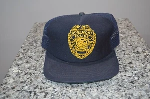 Sombrero Rosemont Illinois Departamento de Policía Raro Vintage Snapback Camionero - Imagen 1 de 10