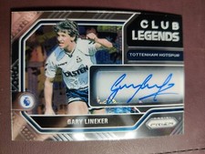 2021-22 GARY LINEKER AUTO PANINI PRIZM PREMIER LEAGUE CHOICE SILVER CLUB LEGENDS