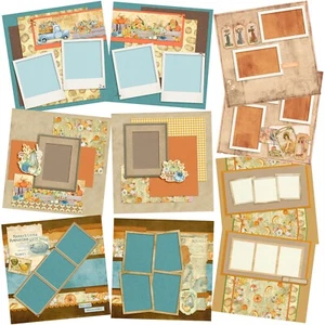 HARVEST MEMORIES - Scrapbook Layout Set - Picture 1 of 6