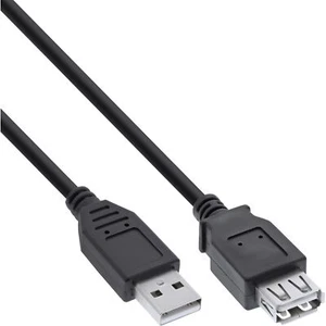 InLine® USB 2.0 Verlängerung, Stecker / Buchse, Typ A, schwarz, 2m - Bild 1 von 1