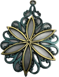 Vintage Oppenheim Enamel Brass Trivet 337 Pristine Condition - Picture 1 of 11