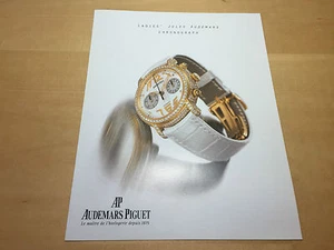Booklet AUDEMARS PIGUET - Ladies' Jules Audemars Chronograph - English - Imagen 1 de 1