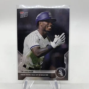 Tim Anderson 2021 MLB TOPPS NOW #654 Chicago White Sox Dream Ending Field Dreams - Foto 1 di 3