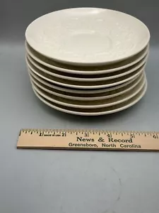 WEDGWOOD PATRICIAN PATTERN 6" SAUCERS ~ USED - Picture 1 of 7