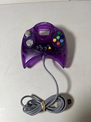 SEGA DREAMCAST BY INTEC DREAM SHARK PURPLE ADVANCED CONTROLLER WIRED - Image 1 of 4