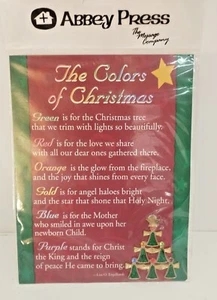 Vintage The Colors of Christmas Christmas Tree Pin by Abbey Press 2002 - Picture 1 of 10