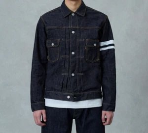(ASK availability first) MOMOTARO JEANS Shutsujin Double Pocket Denim Jacket new - Picture 1 of 15