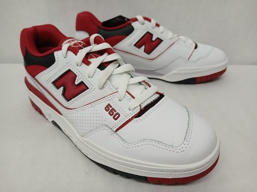 NEW BALANCE 550 New Balance Men's 550 Casual Shoes BB550SE1 White Team Red Sz 8.5