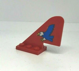 LEGO System Ville : Aileron Queue avion Logo Aigle - Réf 3587pb01 - Set 6615 - Imagen 1 de 2