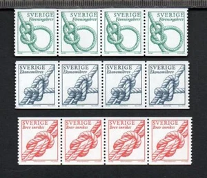 SUECIA MNH 2003 SG2257-2259 NUDOS SELLOS BOBINA TIRAS DE 4 - Imagen 1 de 1