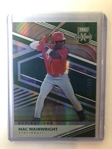 2020 Panini Elite Extra Edition Mac Wainwright #120 Green Aspirations /499 Reds