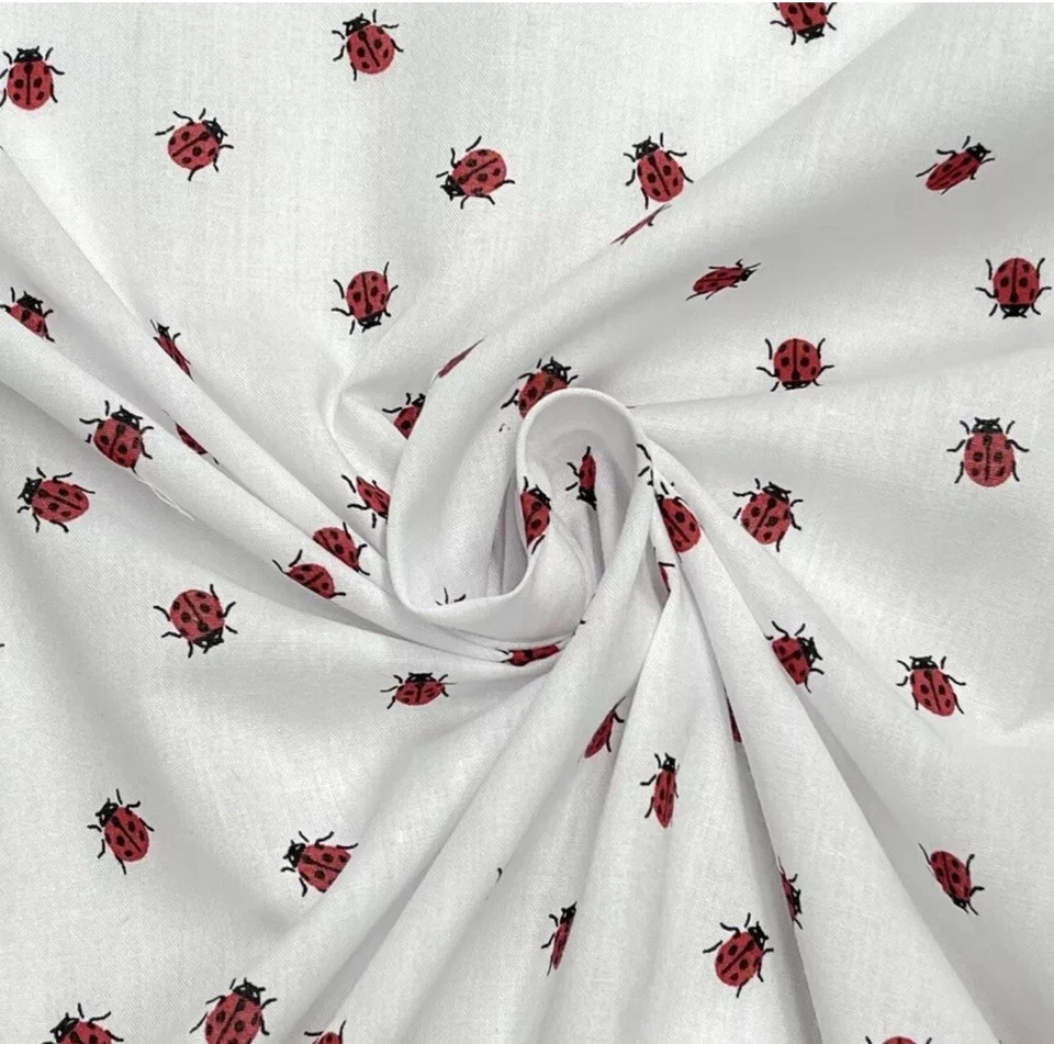 PREMIUM Printed Poly Cotton Fabric Kids Dress Dolls Quilting Xmas Patchwork 45” - Image 1 of 1