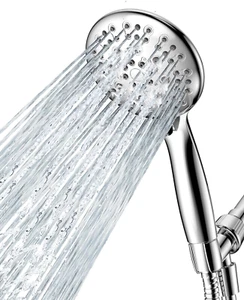 High Pressure Shower Head with Handheld, 6 Spray Settings Handheld Showerhead, - Picture 1 of 12