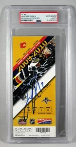 JAROME IGINLA SIGNED 1000TH CAREER GAME TICKET 2/5/2010 CALGARY FLAMES PSA - Picture 1 of 2