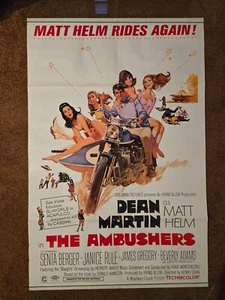 MATT HELM in THE AMBUSHERS Orignal 1967 27x41 movie poster, DEAN MARTIN - Picture 1 of 5