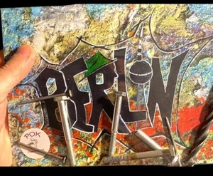 Rarität selten Berliner Mauer Graffiti Hommage magnetischer Schlüsselhalter Eisenvorhang 8x6 Zoll - Bild 1 von 7