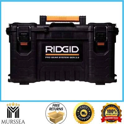 RIDGID Modular Tool Box Storage 2.0 Pro Gear System 22 in Black Water Dust Seal - Image 1 of 4