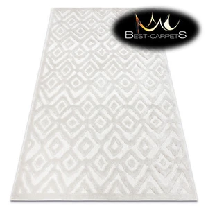 Moderna increíble ALFOMBRA DE SISAL SANTO 58381 diamantes beige estructural fácil de limpiar - Imagen 1 de 12