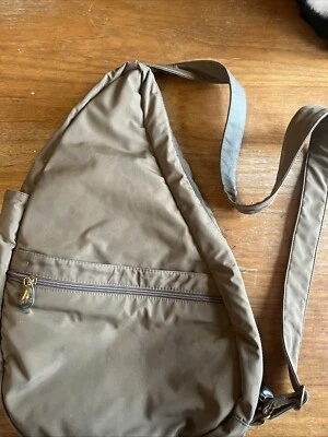 Ameribag Healthy Back Sling Backpack One Shoulder Brown Tan - Image 1 of 4