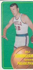 Billy Cunningham 1970-1971 Topps Basketball #140 Philadelphia 76ers - Picture 1 of 1