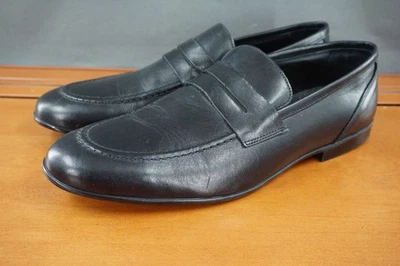 Bruno Magli Valerio Loafers Mens 9 US Black Leather Slip-On Casual Shoe Italy - Image 1 of 4