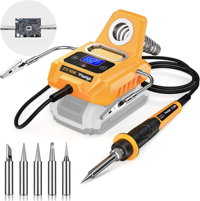 Cordless Soldering Station for Dewalt 20V Max Battery - with 2 Auxiliary Helpers - Image 1 of 4