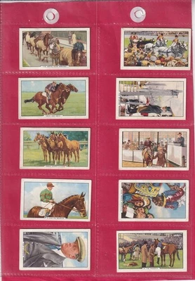GALLAHER - RACING SCENES - 10 CARDS - LOW NOS. - Image 1 of 2