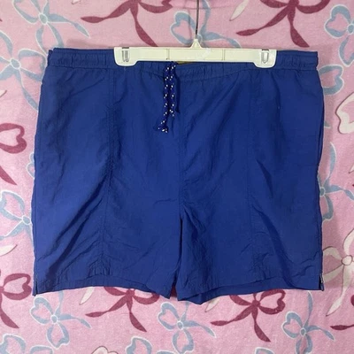 Vtg Trader Bay Swim Trunks Men's Large Blue & Yellow Beach Swim Wear - Image 1 of 4