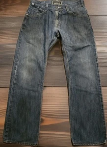 Pantalones de mezclilla Levi’s 514 de colección para hombre 33x30 azul ajustados rectos grunge solapa bolsillo Y2K - Imagen 1 de 11