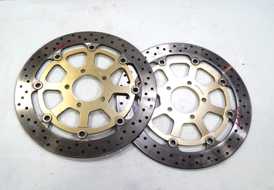 96-03 SUZUKI GSXR 600 750 1000 TL1000R HAYABUSA OEM front brake rotor disc set - Image 1 of 4