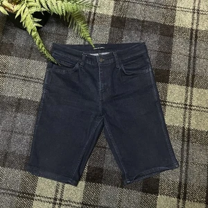 Levis Line 8 Denim Shorts Navy Blue Mens Waist 30 - Picture 1 of 4