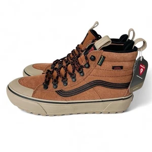 Vans Sk8-Hi Waterproof Insulated Sneakers ginger brown 10 NEW - Picture 1 of 11