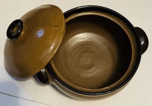Evan’s Arden, NC Handmade Pottery Bowl 12” Diameter Serving Bean Bowl Brown - Picture 1 of 10