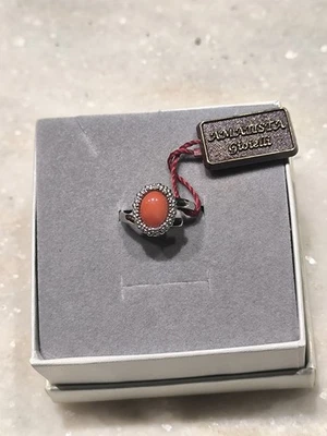 Anello In Argento 925 con Corallo Naturale - Immagine 1 di 4