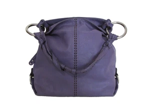 B Makowsky Purple Soft Leather Hobo Purse Handbag - Picture 1 of 13