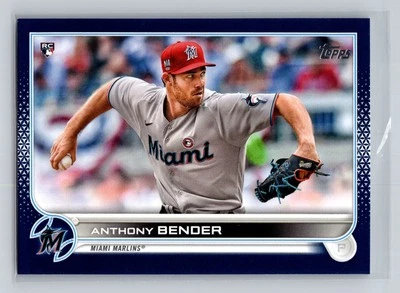 2022 Topps Series 1 - Anthony Bender #160 (RC) Royal Blue - Image 1 of 2
