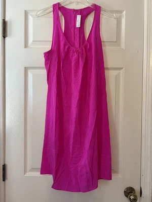 Amanda Uprichard Medium Shift Sheath Dress 100% Silk Pink Sleeveless Flowy - Image 1 of 4
