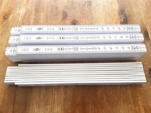 4 x ADGA  Qualitäts Zollstöcke 2m mit Winkelanzeige Zollstock Meterstab Holz Ger - Bild 1 von 1