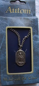 Autom St Guadalupe Saint Religiosa Medaglia Catena Bibbia Serenità Religione Patrono - Foto 1 di 3