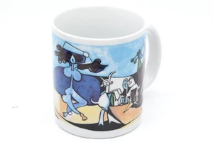 Wärmemeister Picasso Becher blau Musik Tier Pfeife Tanz Menschen Lebensfreude - Bild 1 von 6