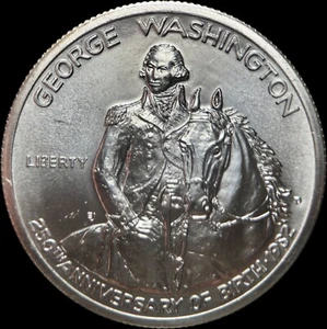 UNITED STATES. 1982, 50 Cents, Silver - George Washington Birth, Mount Vernon cg - Picture 1 of 6