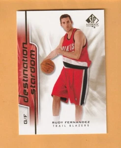 Rudy Fernandez Portland Trail Blazers 2008-09 SP Authentic Destination Stard 6E - Picture 1 of 2