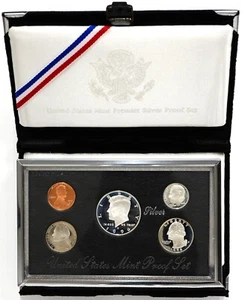 1996 United States Premier Silver Proof Set w/ Box & COA - Picture 1 of 4