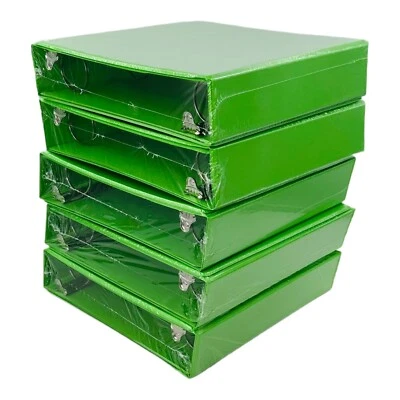 10 fichários Samsill 2" fichário verde limão 3 anéis encadernadores de visão tamanho letra - Imagem 1 de 4