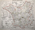 Potsdam Regierungsbezirk Original Lithografie Landkarte Flemming 1846
