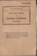 Soldier's Handbook July 23 1941 Basic Field Manual War Department 010517DBL