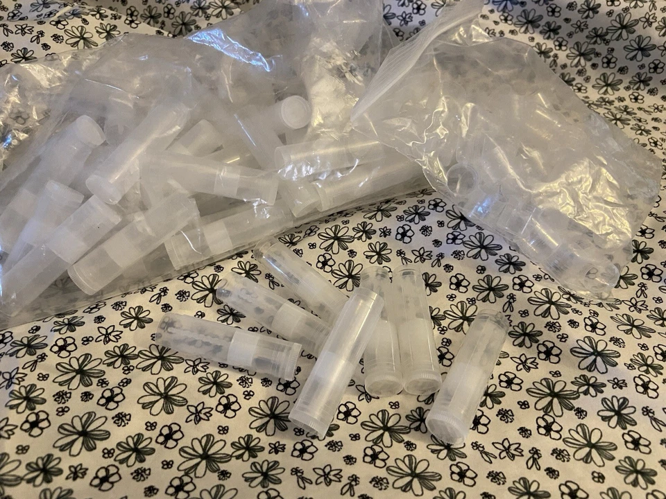 Clear Plastic Lip Balm Round Container Tubes 3/16 oz 5.5 ml  - Image 1 of 1