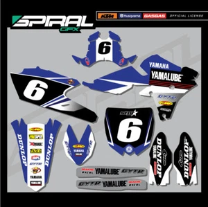 Custom MX Graphics Kit Yamaha YZF 250 450 Star Factory 2014 2015 2016 ALL YEARS - Picture 1 of 5