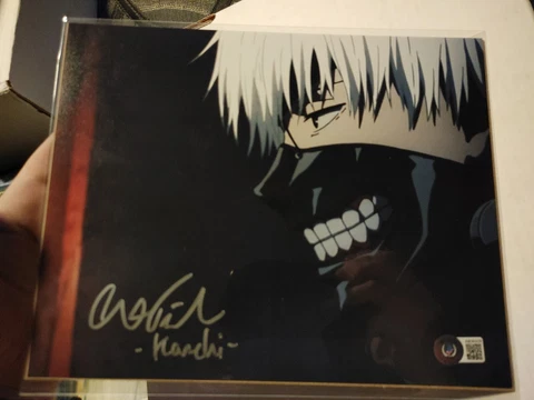 Austin Tindle Auto - TOKYO GHOUL "Ken Kaneki" Signed 8x10 Beck COA Bam ANIME Box Cover